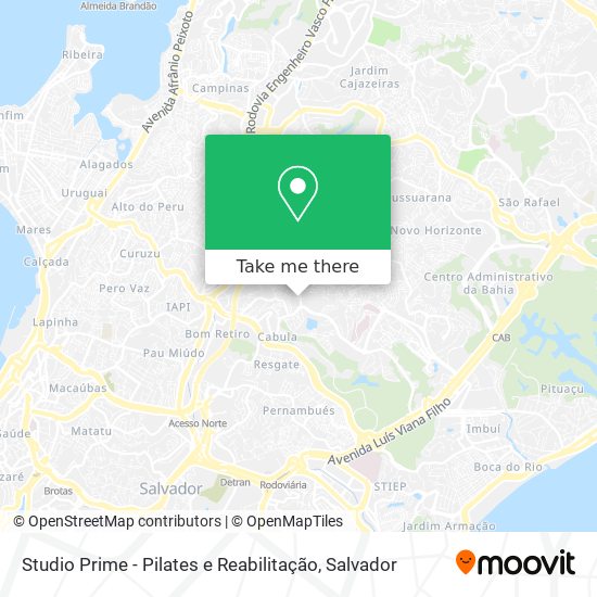 Mapa Studio Prime - Pilates e Reabilitação