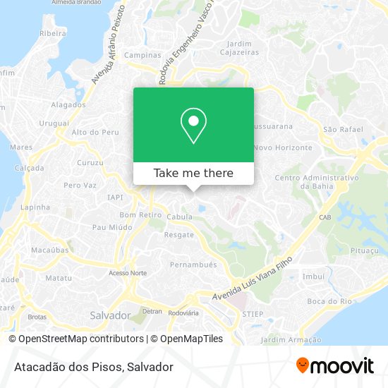 Atacadão dos Pisos map