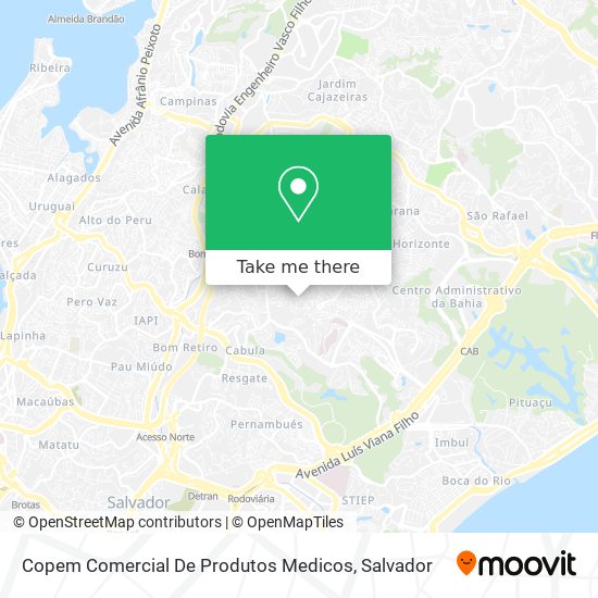 Copem Comercial De Produtos Medicos map