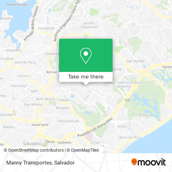 Manny Transportes map