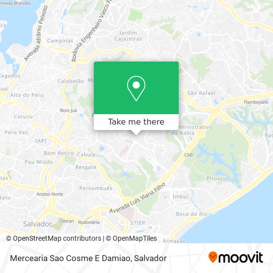 Mercearia Sao Cosme E Damiao map