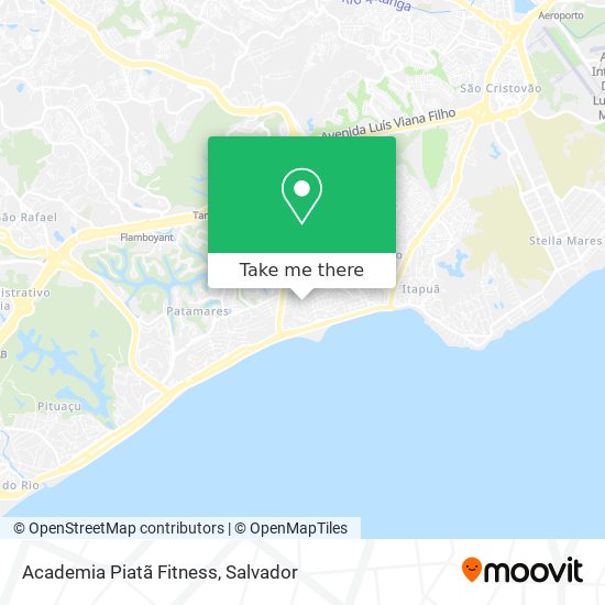 Mapa Academia Piatã Fitness