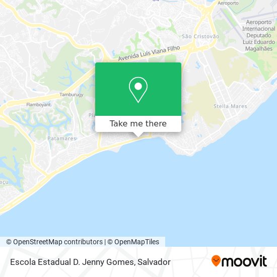 Mapa Escola Estadual D. Jenny Gomes