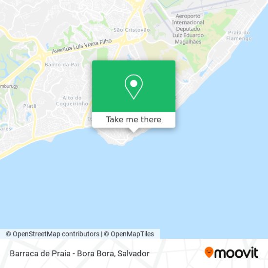 Barraca de Praia - Bora Bora map