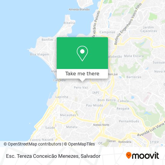 Esc. Tereza Conceicão Menezes map