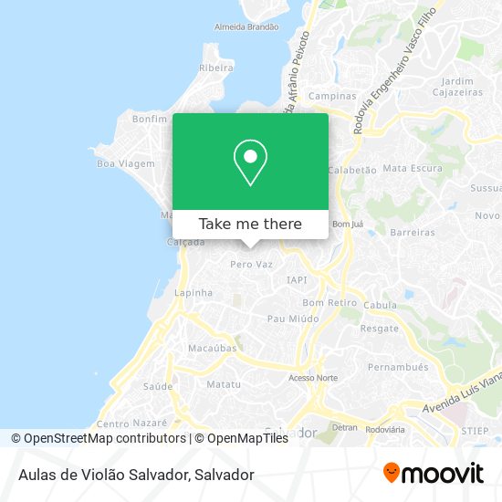 Aulas de Violão Salvador map