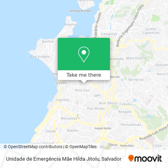 Unidade de Emergência Mãe Hilda Jitolu map