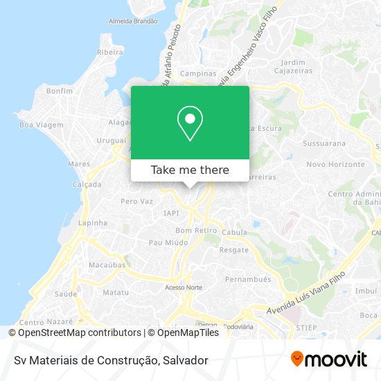 Sv Materiais de Construção map