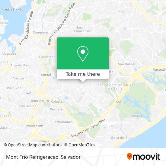 Mont Frio Refrigeracao map