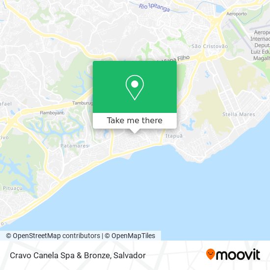 Cravo Canela Spa & Bronze map