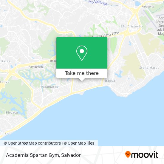 Mapa Academia Spartan Gym