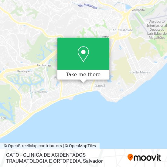 Mapa CATO - CLINICA DE ACIDENTADOS TRAUMATOLOGIA E ORTOPEDIA