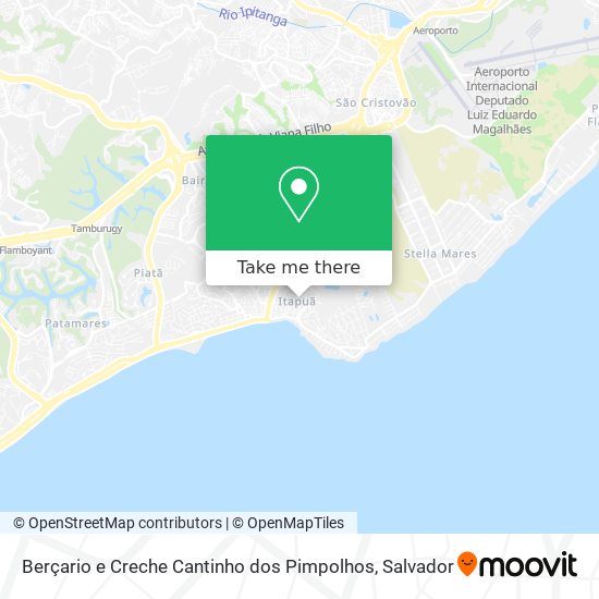 Berçario e Creche Cantinho dos Pimpolhos map