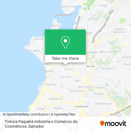 Tintura Paquetá Indústria e Comércio de Cosméticos map