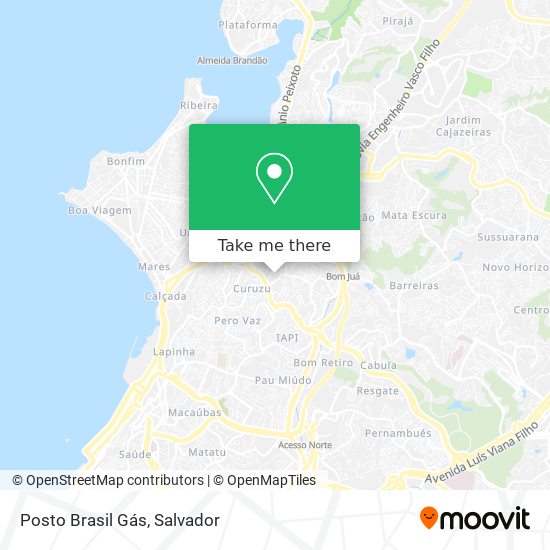 Posto Brasil Gás map