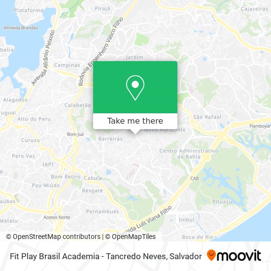 Fit Play Brasil Academia - Tancredo Neves map
