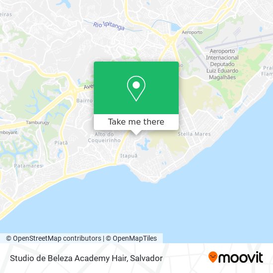 Studio de Beleza Academy Hair map