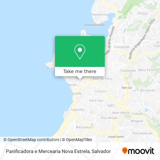 Mapa Panificadora e Mercearia Nova Estrela