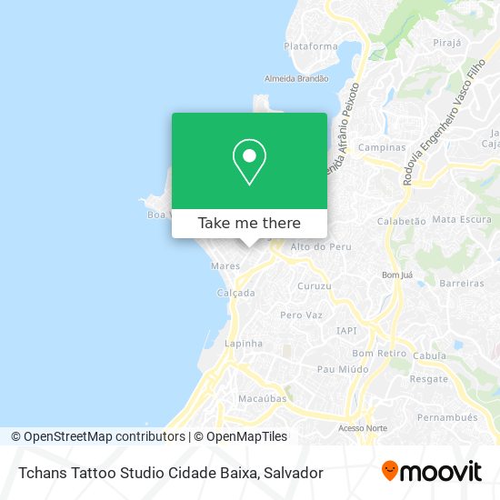 Tchans Tattoo Studio Cidade Baixa map