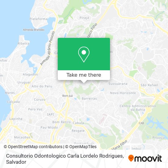 Mapa Consultorio Odontologico Carla Lordelo Rodrigues