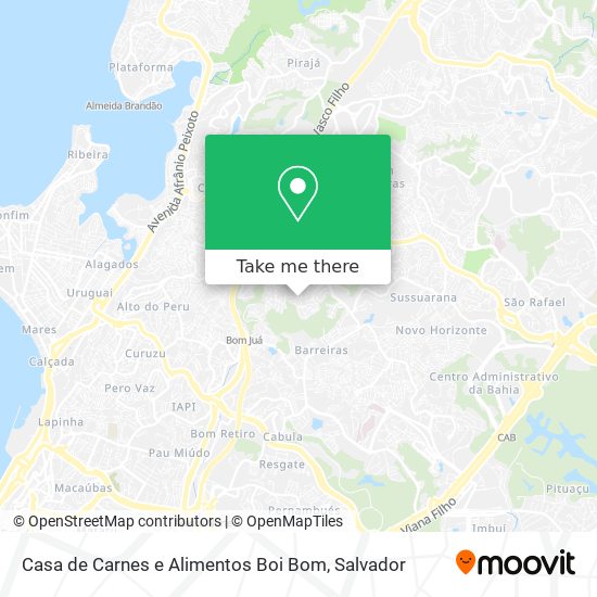 Casa de Carnes e Alimentos Boi Bom map