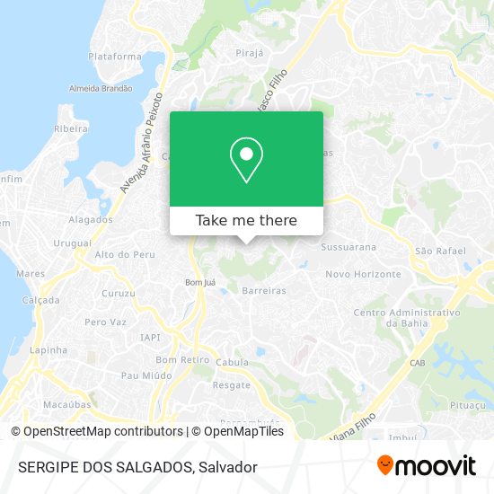 SERGIPE DOS SALGADOS map