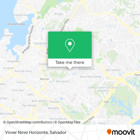 Vivver Novo Horizonte map