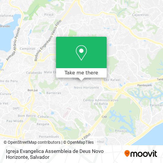 Mapa Igreja Evangelica Assembleia de Deus Novo Horizonte