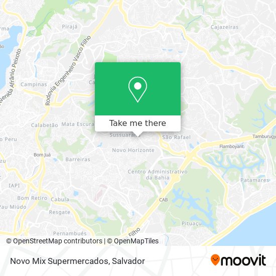 Mapa Novo Mix Supermercados