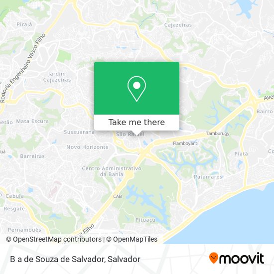 B a de Souza de Salvador map