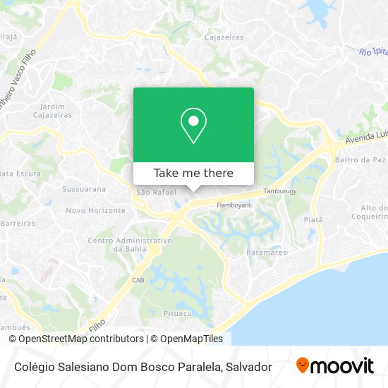 Colégio Salesiano Dom Bosco Paralela map
