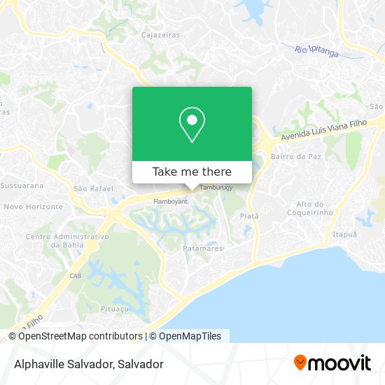 Alphaville Salvador map