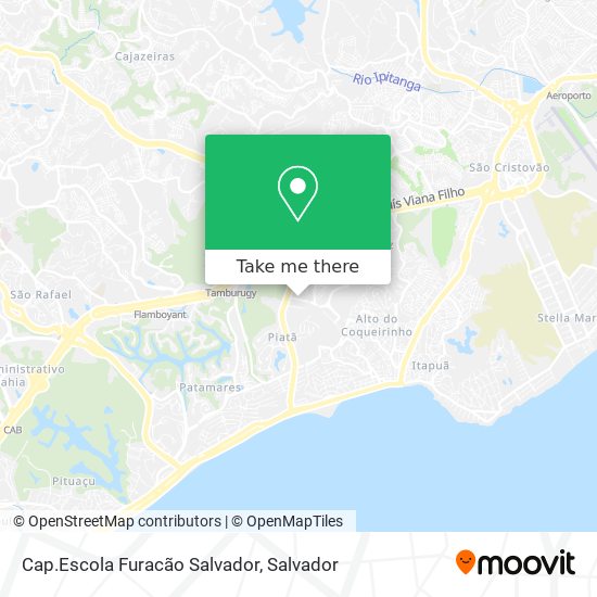 Mapa Cap.Escola Furacão Salvador