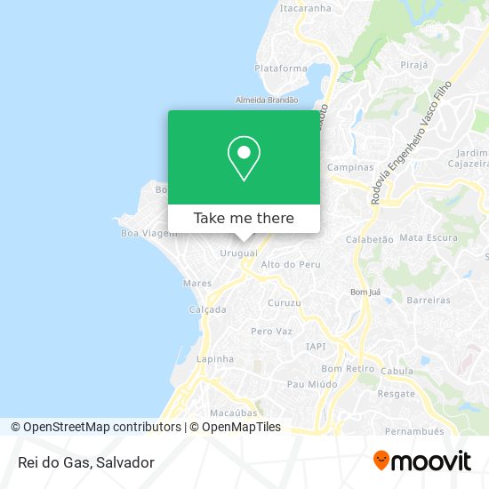 Rei do Gas map