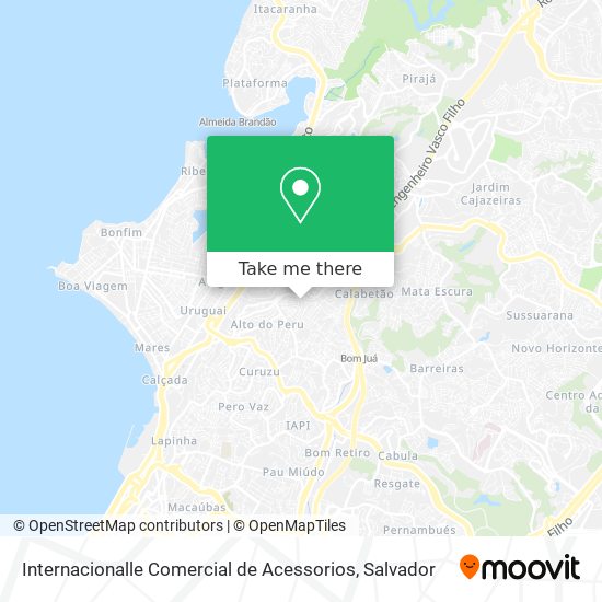 Mapa Internacionalle Comercial de Acessorios