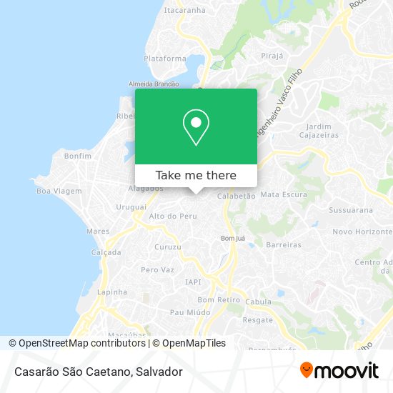 Casarão São Caetano map