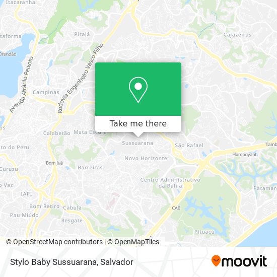 Stylo Baby Sussuarana map