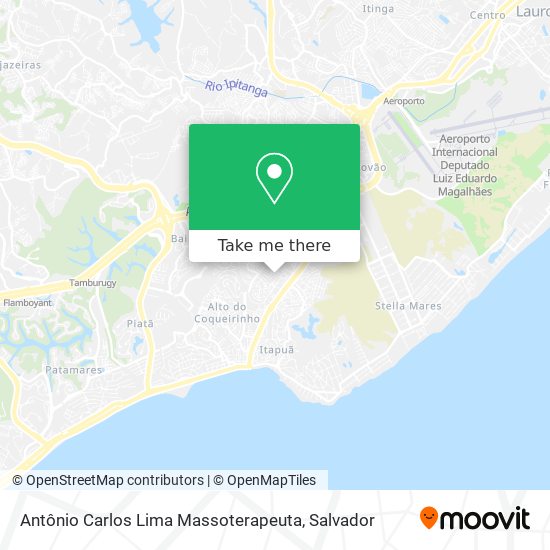 Antônio Carlos Lima Massoterapeuta map