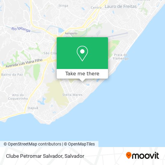 Mapa Clube Petromar Salvador