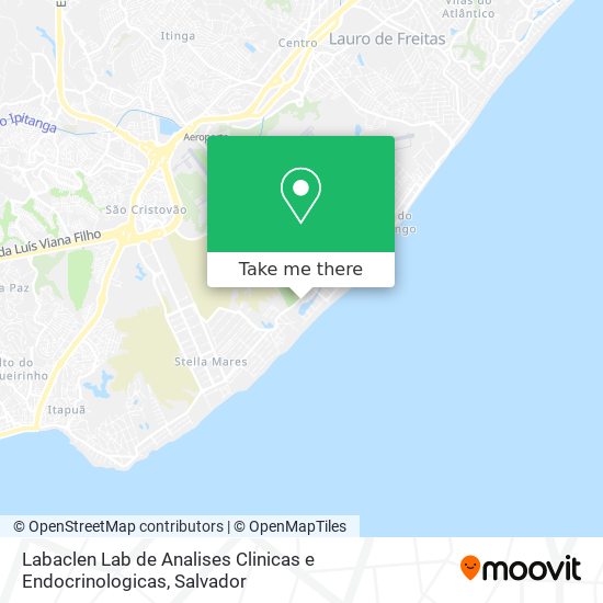 Mapa Labaclen Lab de Analises Clinicas e Endocrinologicas