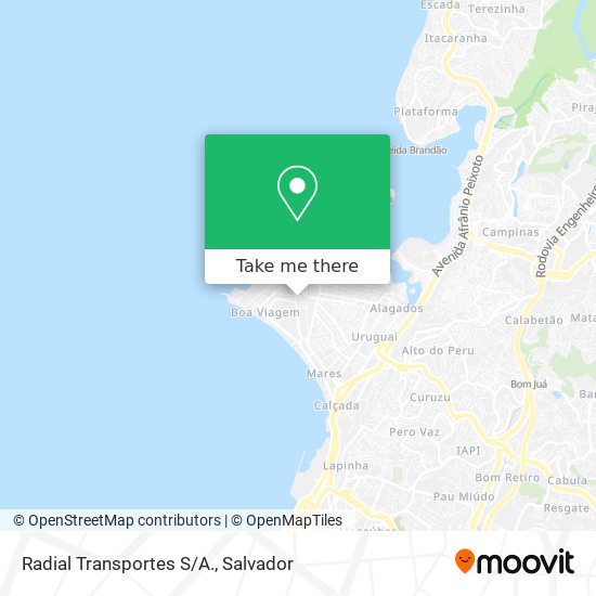 Mapa Radial Transportes S/A.