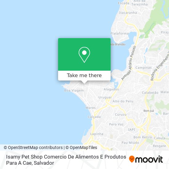 Isamy Pet Shop Comercio De Alimentos E Produtos Para A Cae map