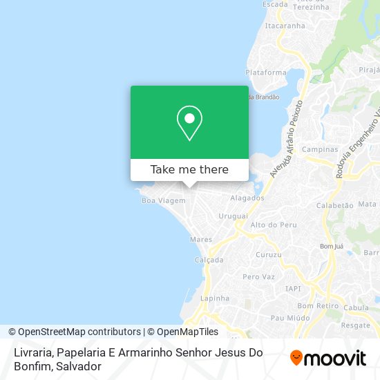 Mapa Livraria, Papelaria E Armarinho Senhor Jesus Do Bonfim