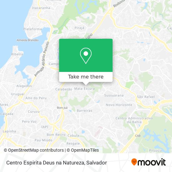 Centro Espirita Deus na Natureza map