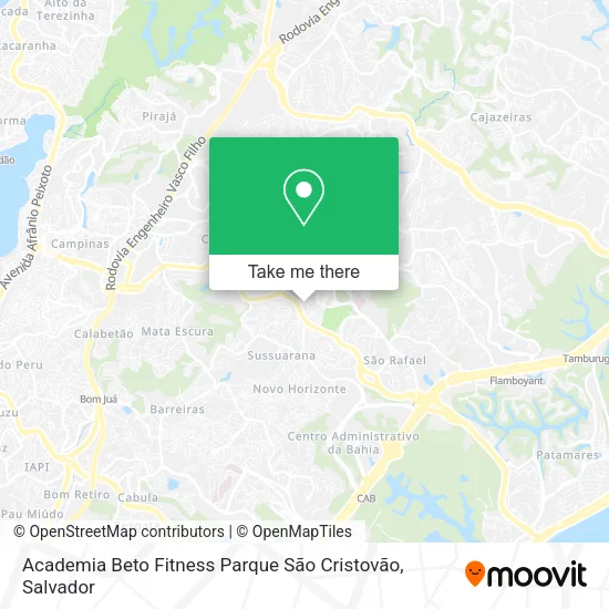 Academia Beto Fitness Parque São Cristovão map