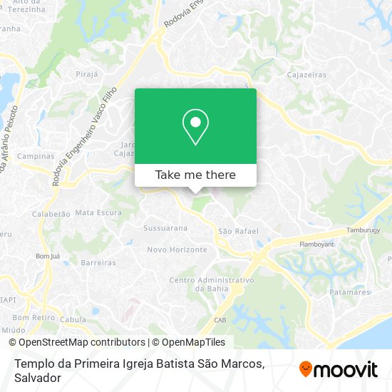 Templo da Primeira Igreja Batista São Marcos map