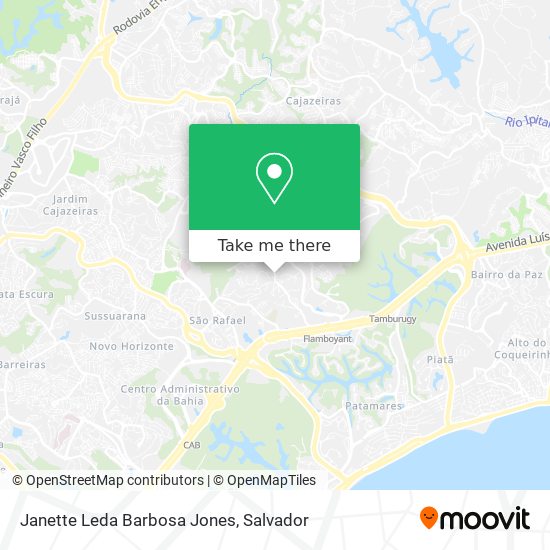 Janette Leda Barbosa Jones map