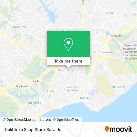Califórnia Shop Store map