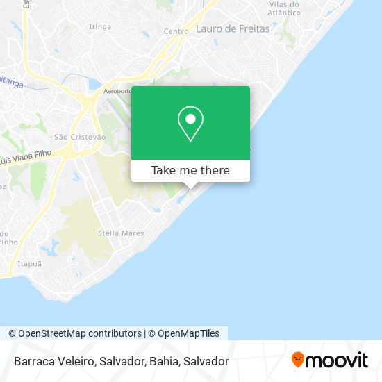 Barraca Veleiro, Salvador, Bahia map