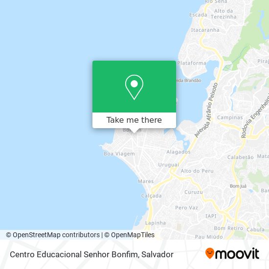 Mapa Centro Educacional Senhor Bonfim